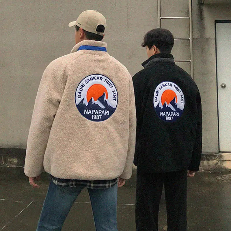 Unisex Thick Lamb Wool Winter Coat