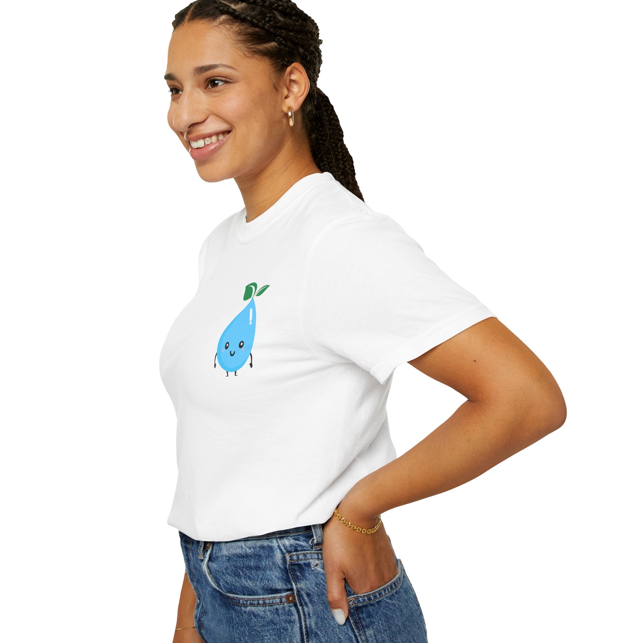 Cute Water Drop Unisex T-Shirt - Eco-Friendly Graphic Tee