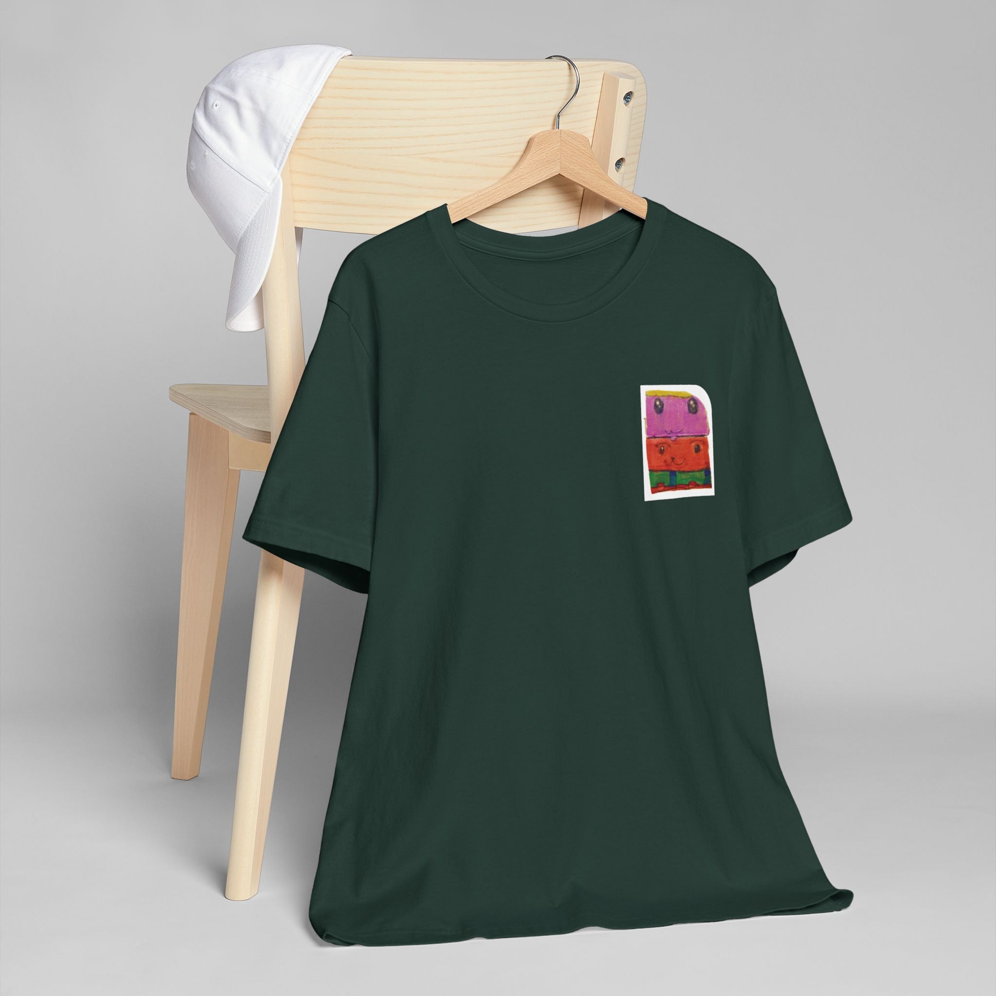 Besties T-Shirt | Colorful Pocket Watermelon Illustration