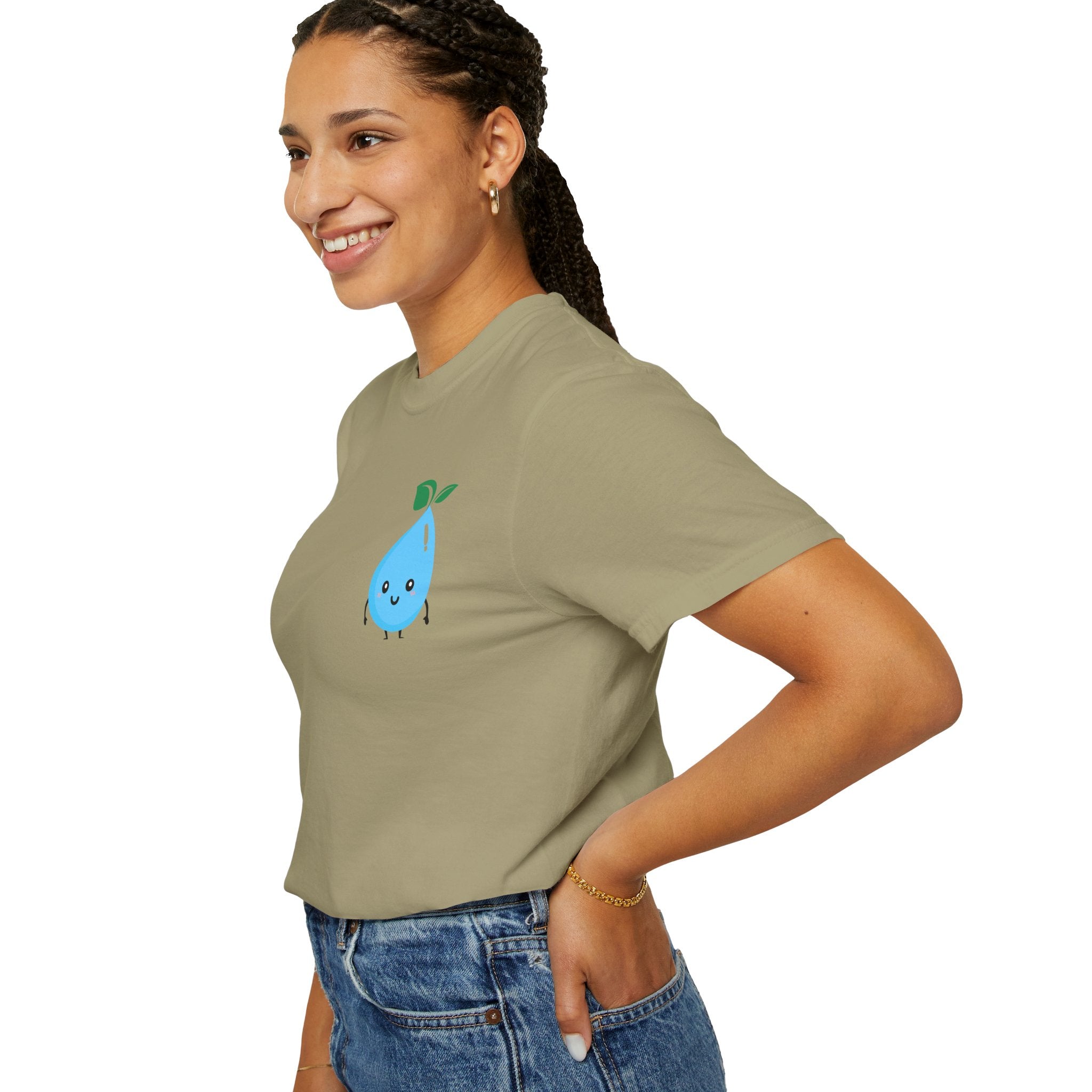 Cute Water Drop Unisex T-Shirt - Eco-Friendly Graphic Tee