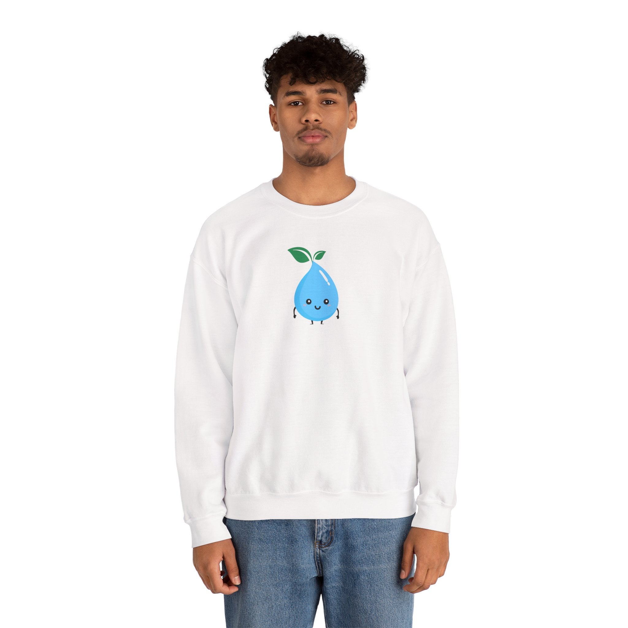 Cute Water Drop Crewneck Sweatshirt