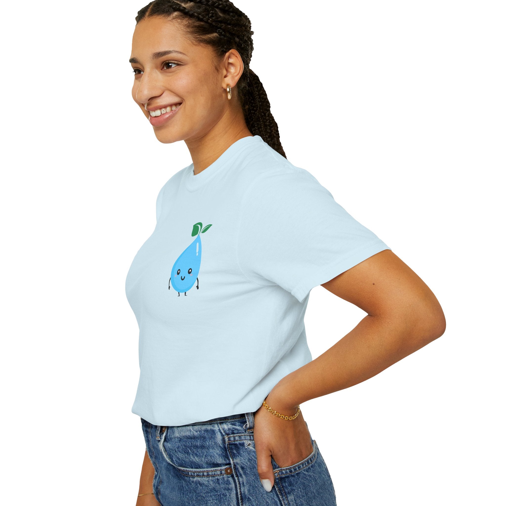 Cute Water Drop Unisex T-Shirt - Eco-Friendly Graphic Tee