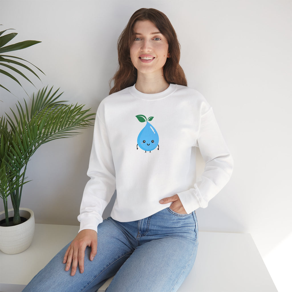 Cute Water Drop Crewneck Sweatshirt