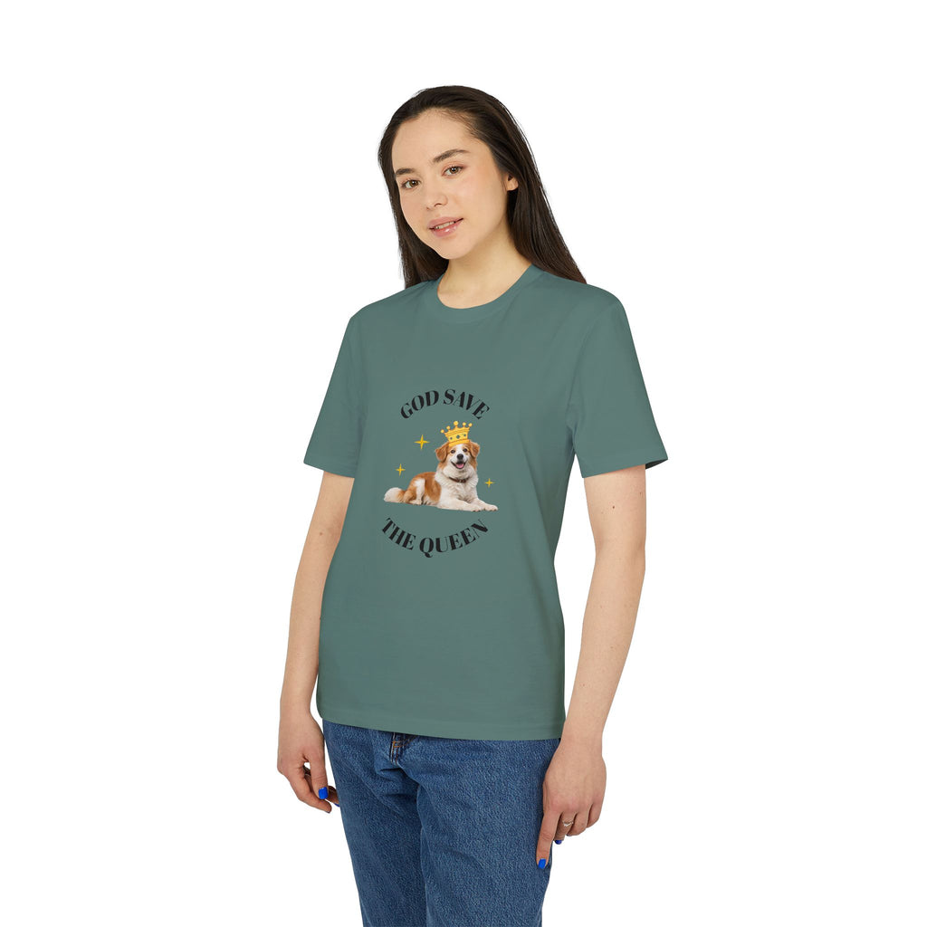 God Save The Queen T‑Shirt — Cute Crowned Dog Graphic Tee