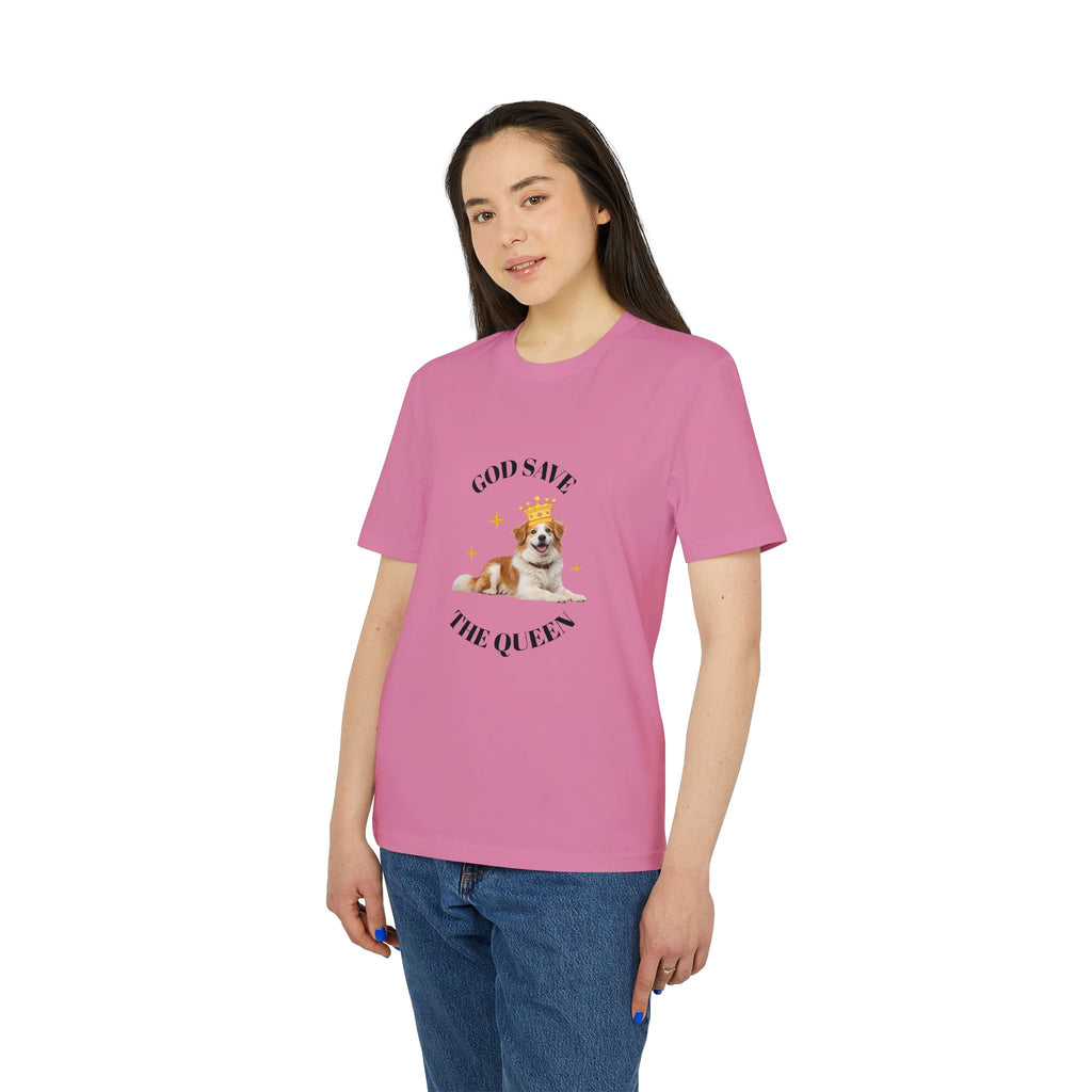 God Save The Queen T‑Shirt — Cute Crowned Dog Graphic Tee