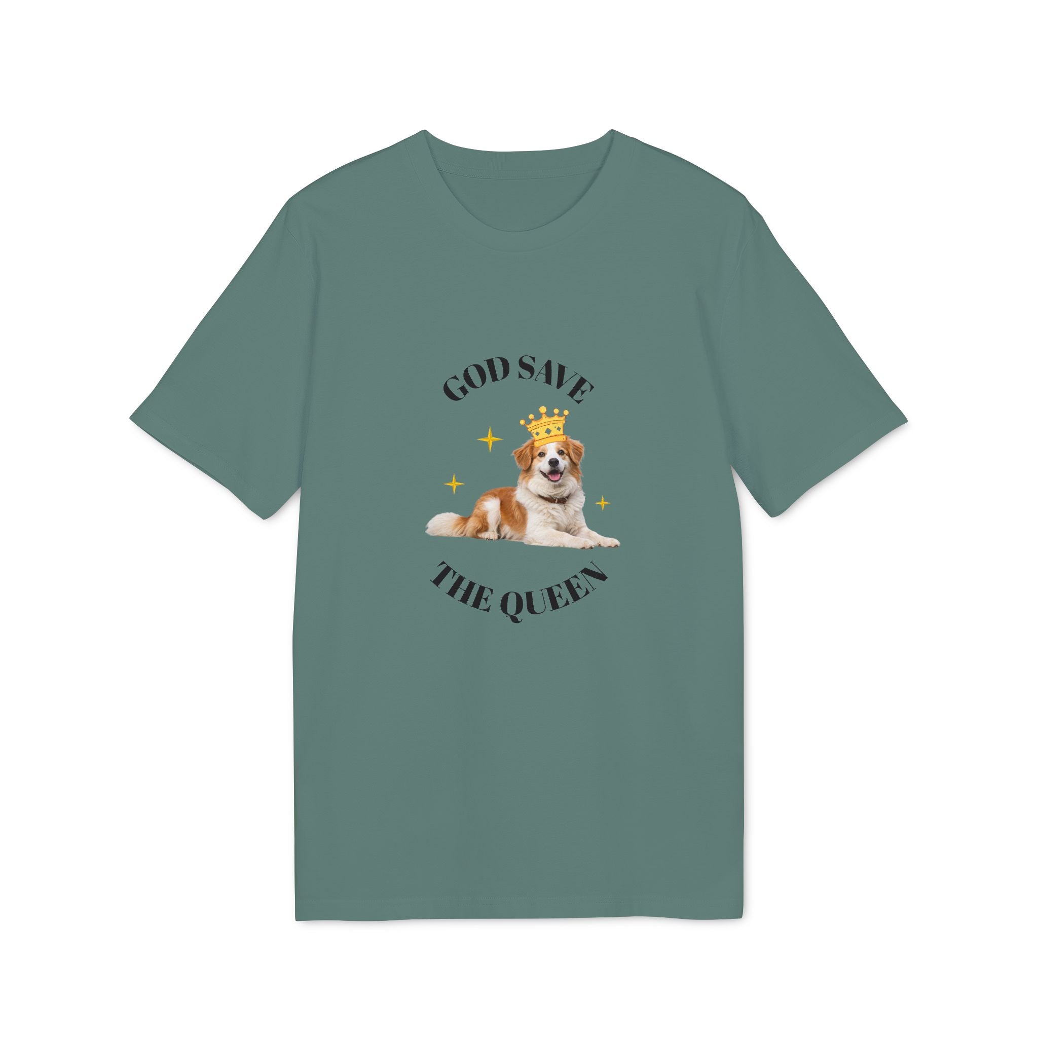 God Save The Queen T‑Shirt — Cute Crowned Dog Graphic Tee