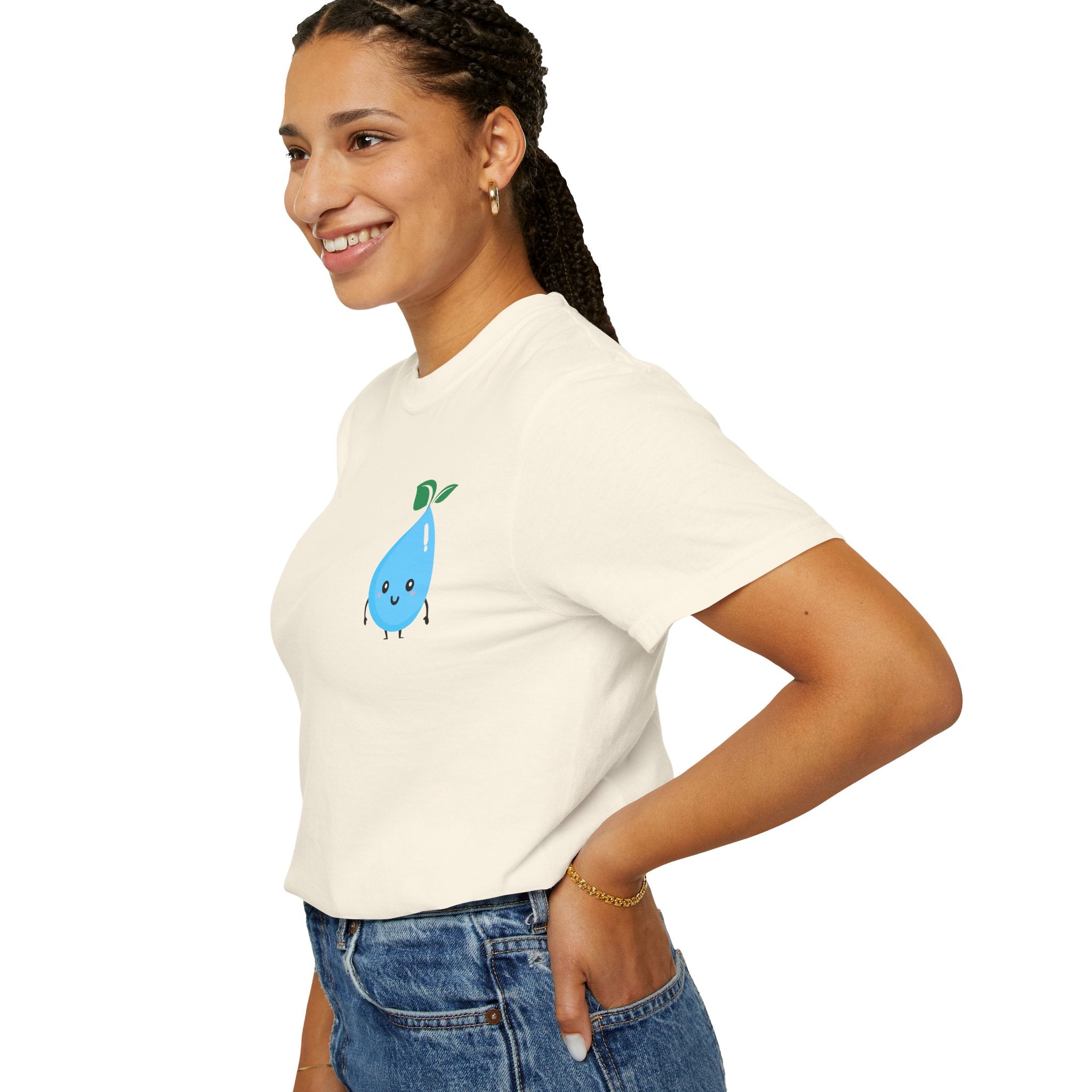 Cute Water Drop Unisex T-Shirt - Eco-Friendly Graphic Tee