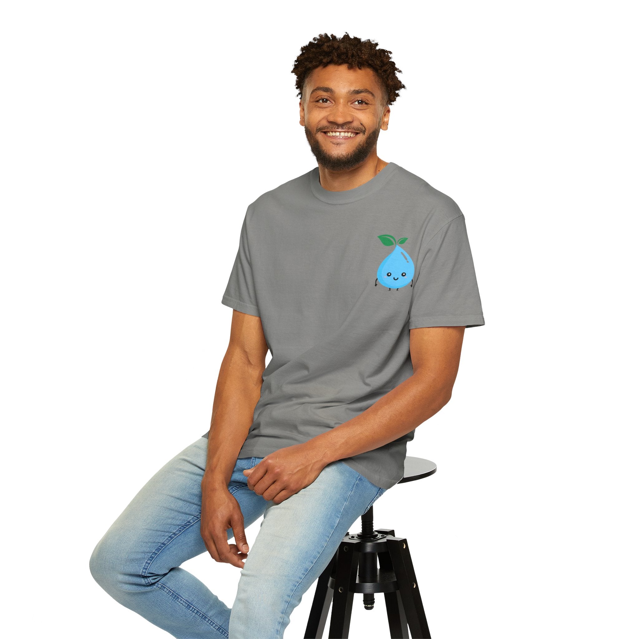 Cute Water Drop Unisex T-Shirt - Eco-Friendly Graphic Tee