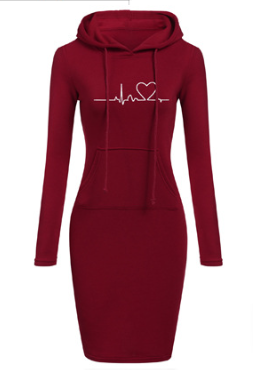 Seasonal Comfort Women’s Hoodie Dress