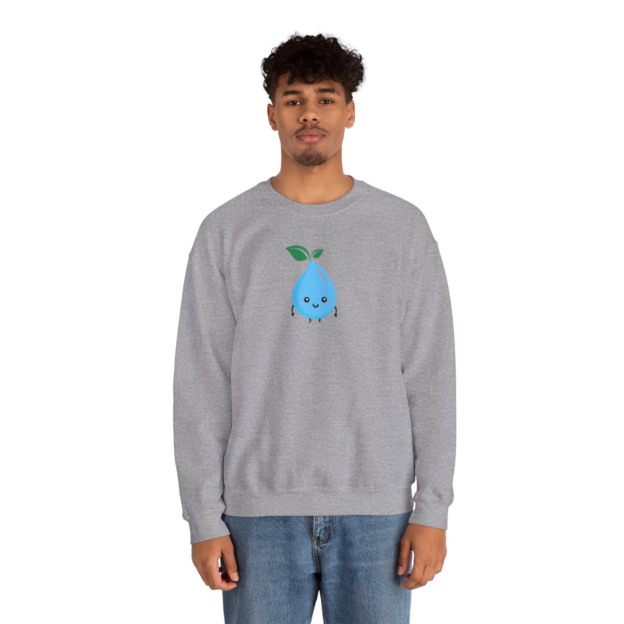 Cute Water Drop Crewneck Sweatshirt