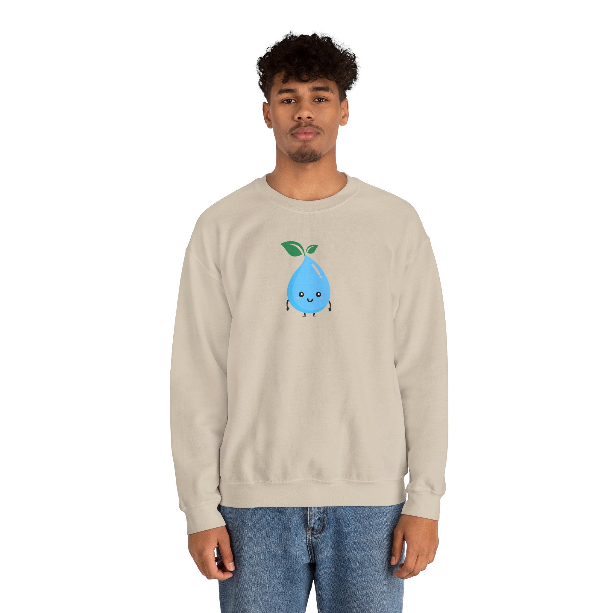 Cute Water Drop Crewneck Sweatshirt