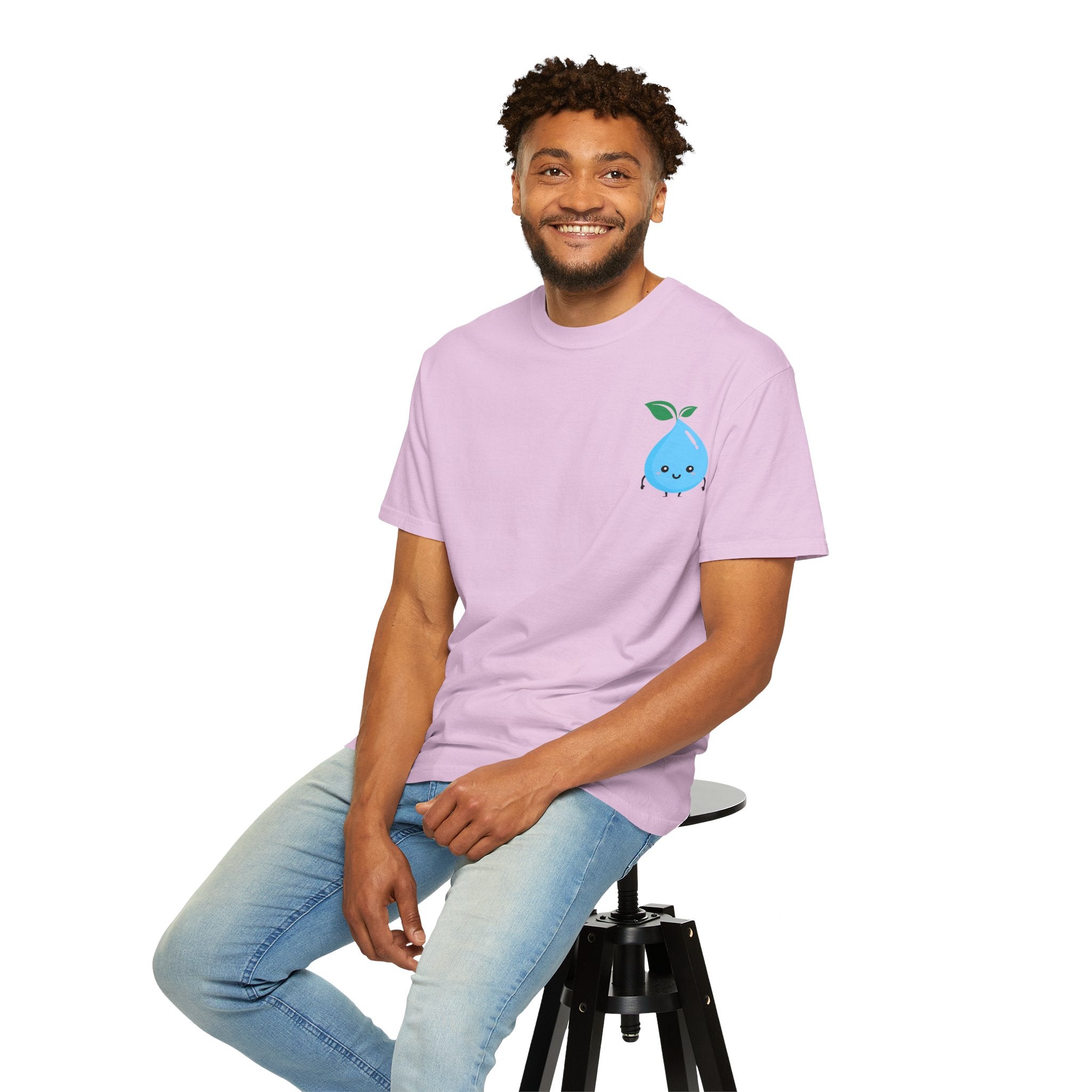 Cute Water Drop Unisex T-Shirt - Eco-Friendly Graphic Tee