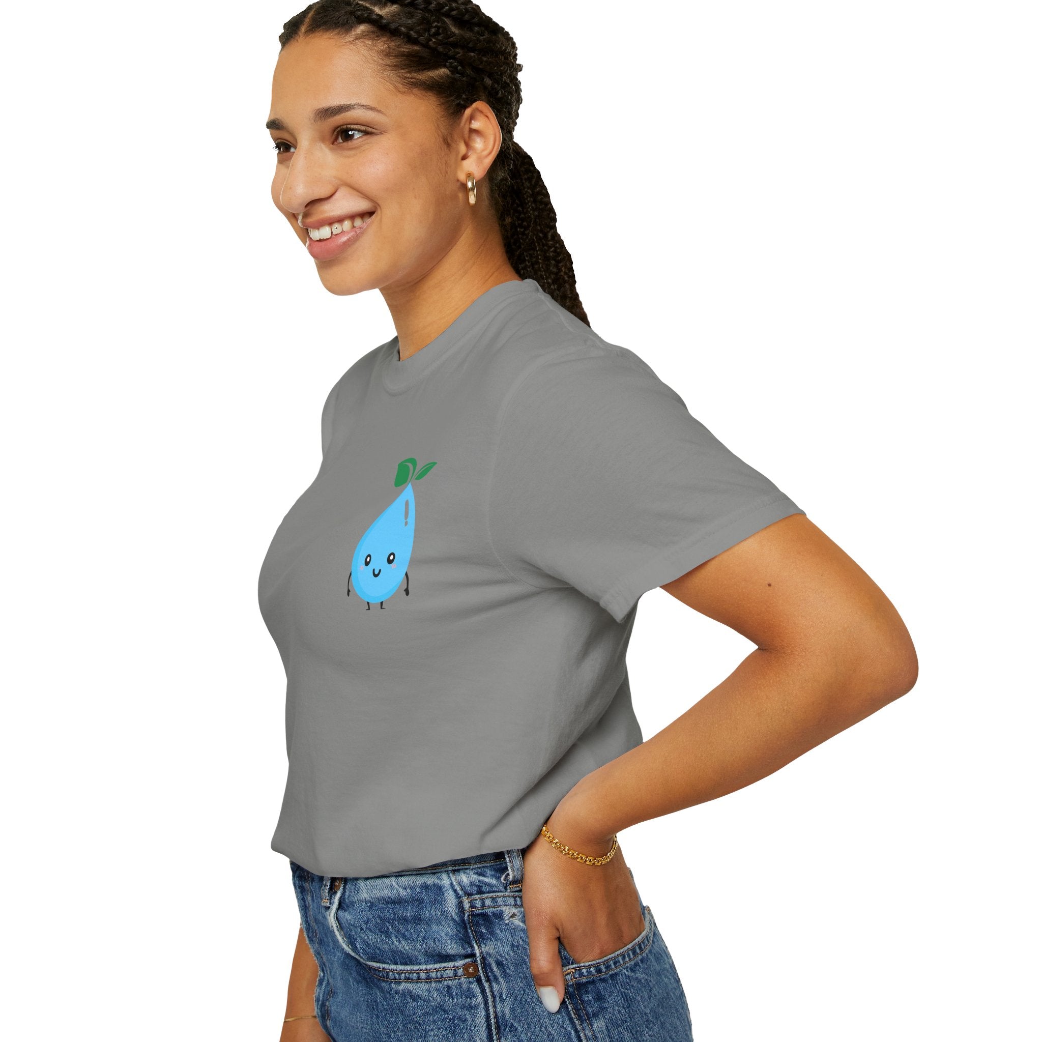 Cute Water Drop Unisex T-Shirt - Eco-Friendly Graphic Tee