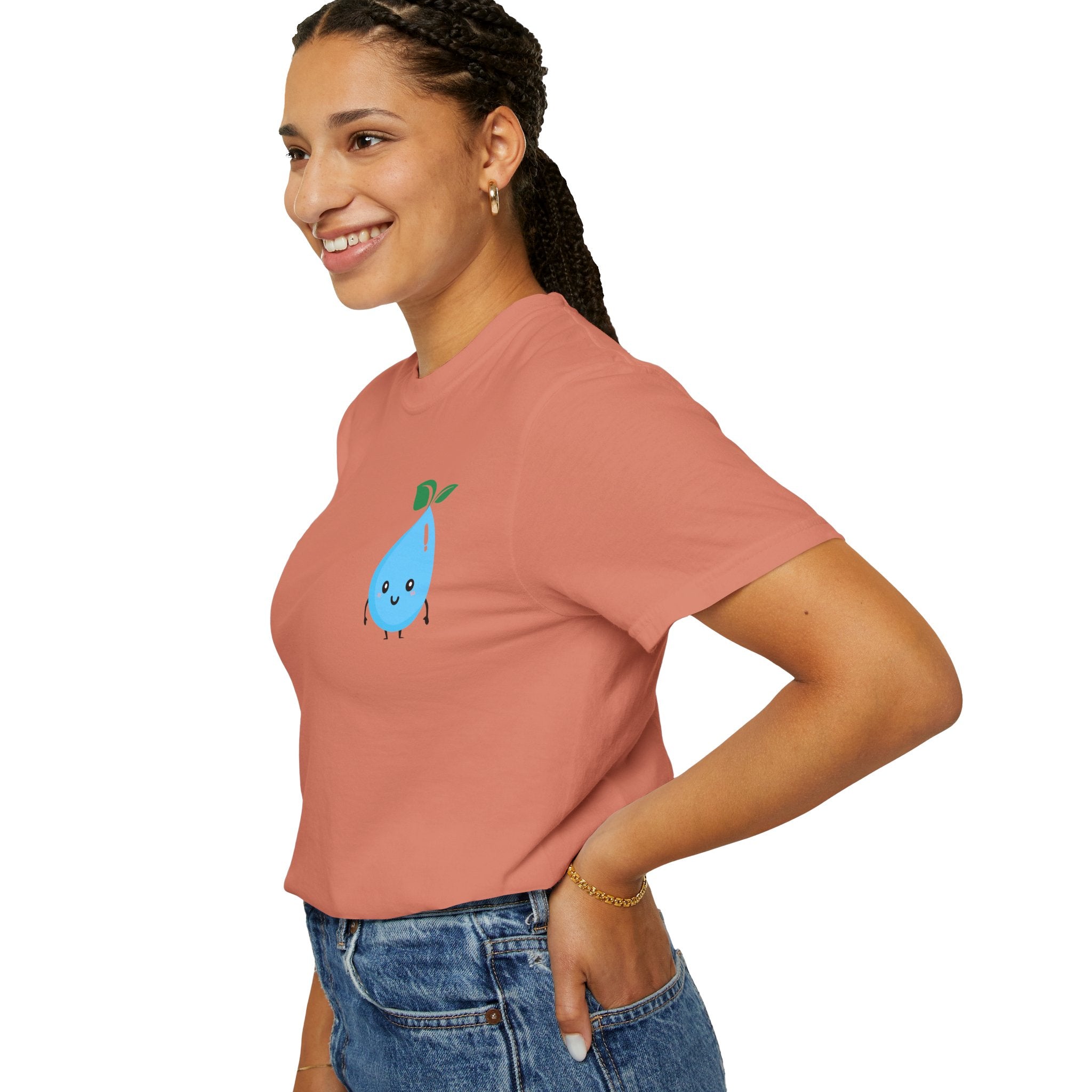 Cute Water Drop Unisex T-Shirt - Eco-Friendly Graphic Tee