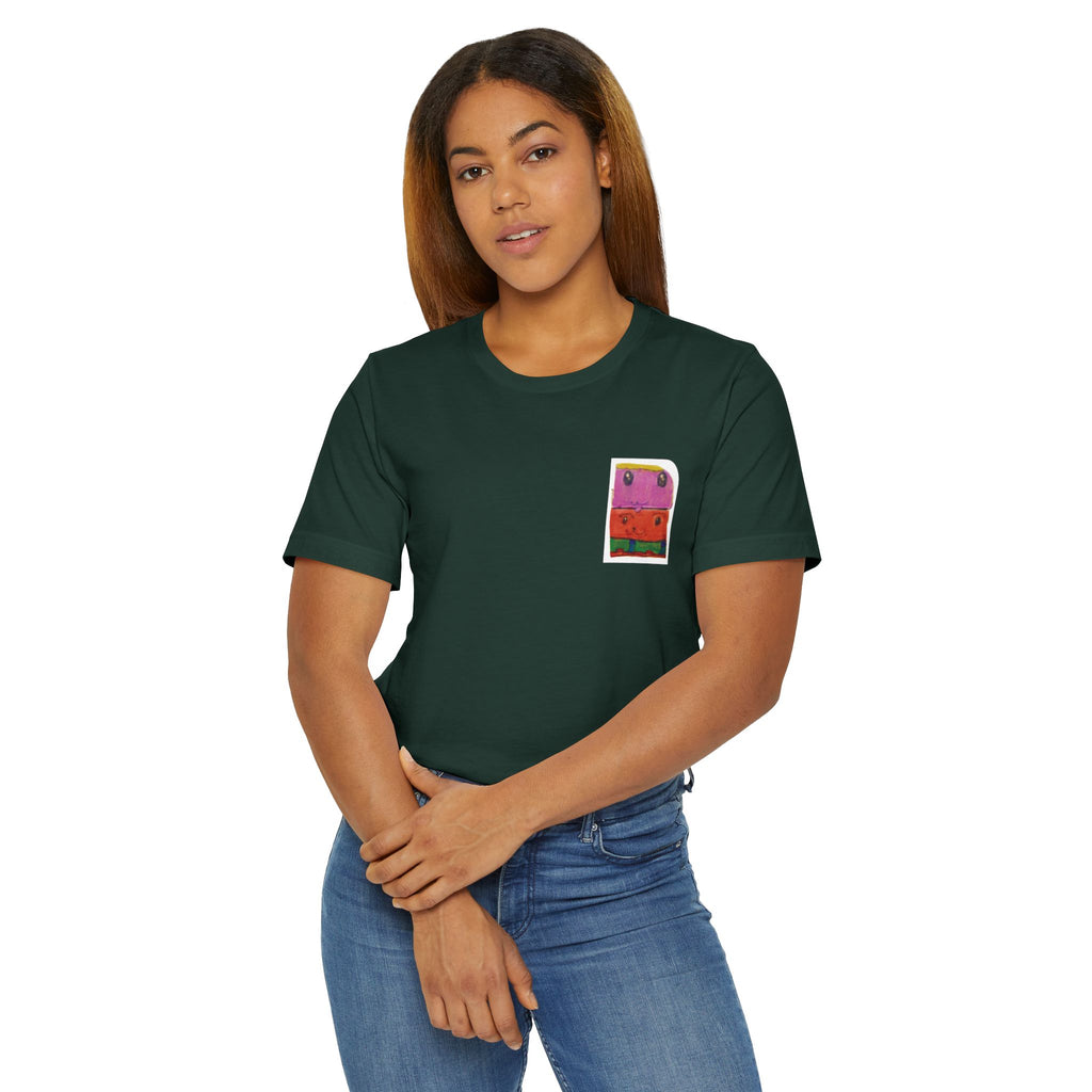 Besties T-Shirt | Colorful Pocket Watermelon Illustration