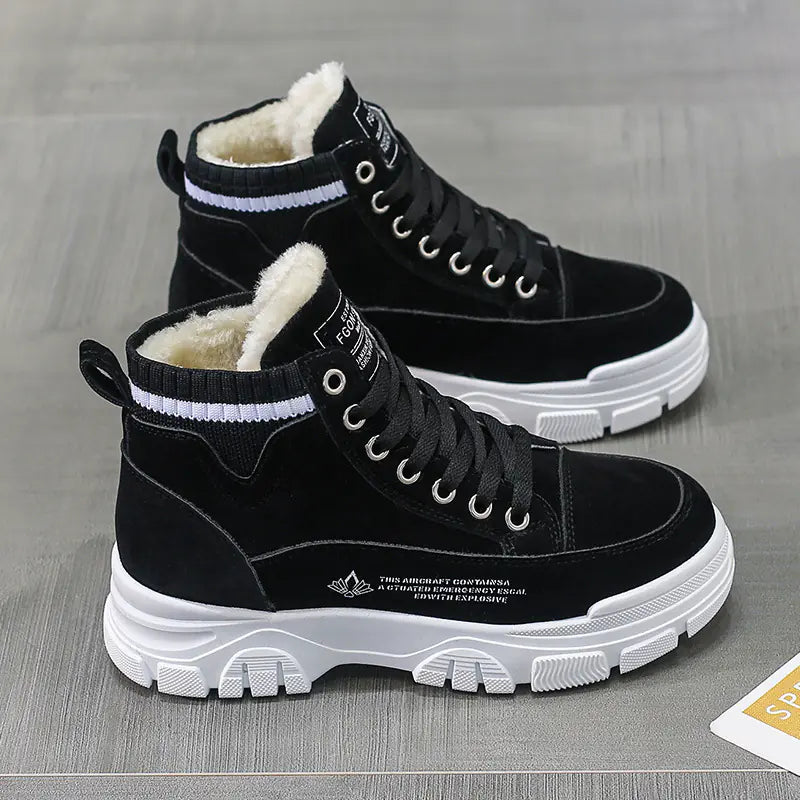 Winter Women's Warm Thick Cotton High-Top Shoes