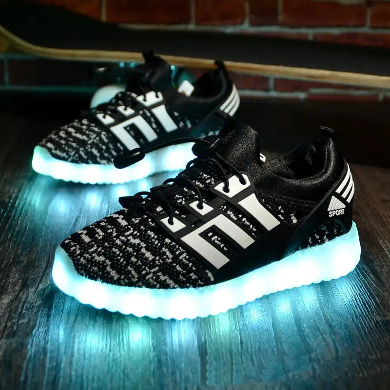 Kids' GlowStride USB Rechargeable Sneakers