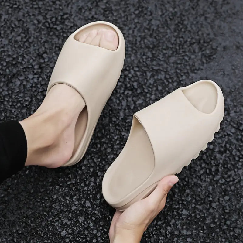 Men's Coconut Slides - Trendy Summer Beach Footwear