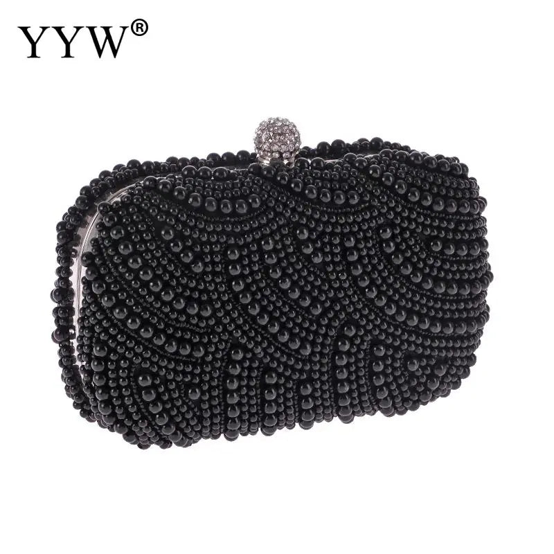 Chic Pearl White Evening Clutch