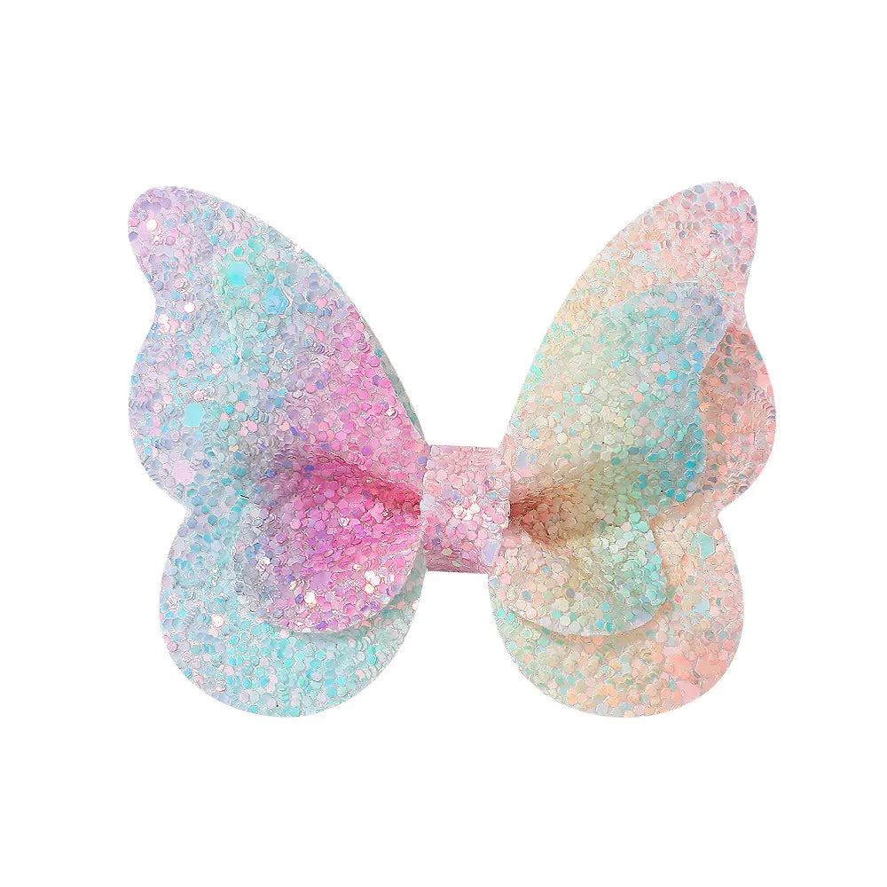 New Gradient Bow Hair Clips for Kids (Baby Hair Accessories)