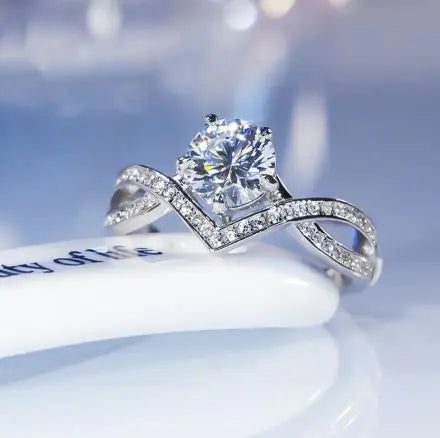 Elegant Luxury Artificial Diamond Ring