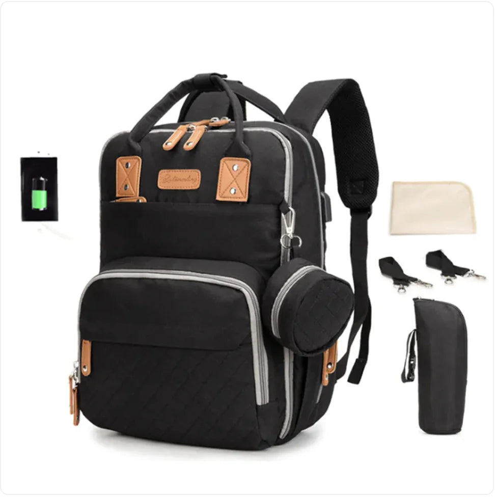 Versatile Max-Capacity Stain-Resistant Mommy Bag