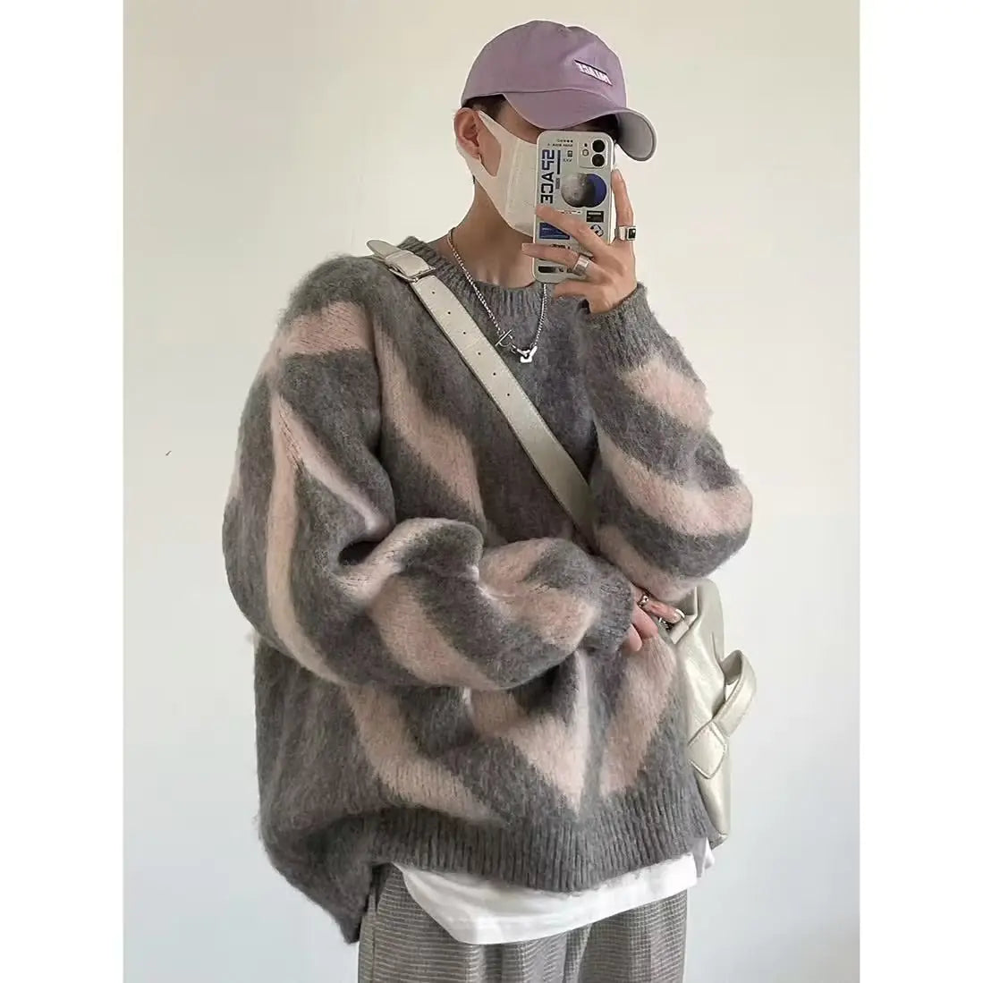 Men's Cozy Lamb Wool Stand Collar Jacket