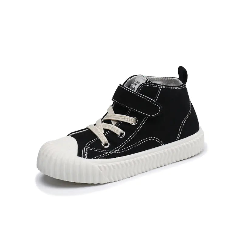 Kids' Trendy High-Top Canvas Sneakers