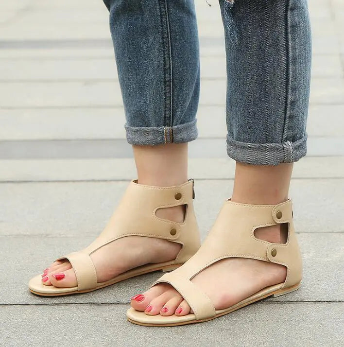 Women's Flat Studded Sandals