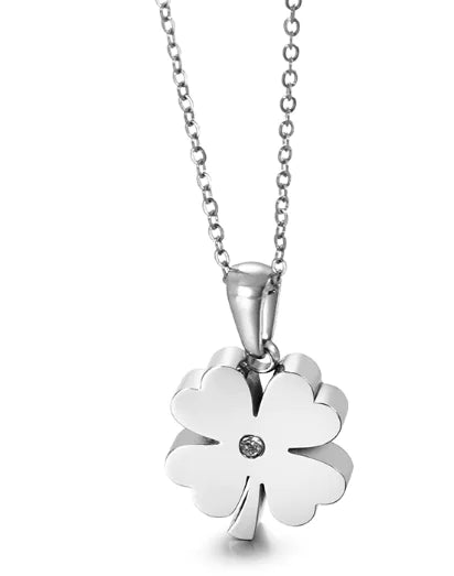 Personalized Four-Leaf Clover Necklace