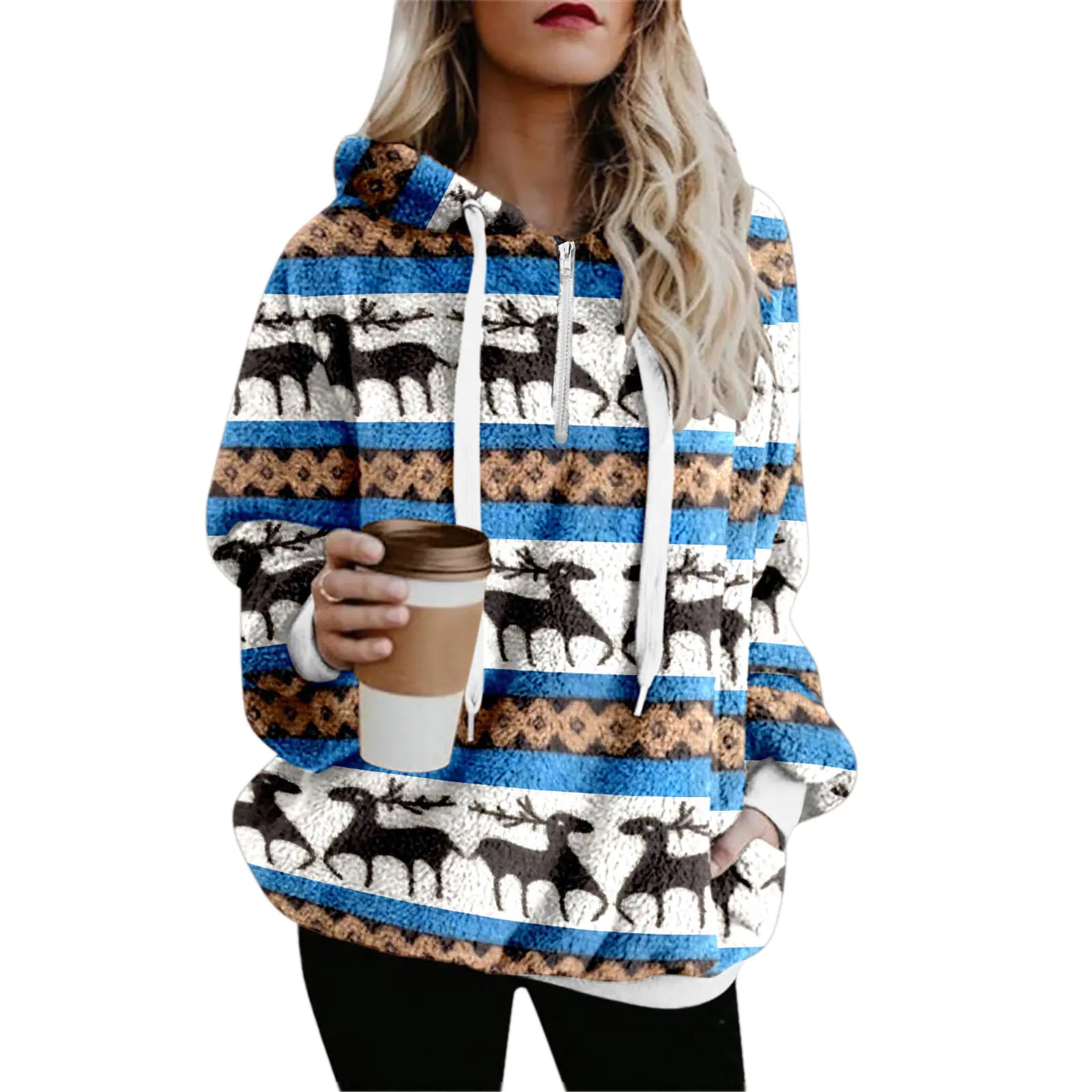 Christmas Printed Warm Sweater for Women