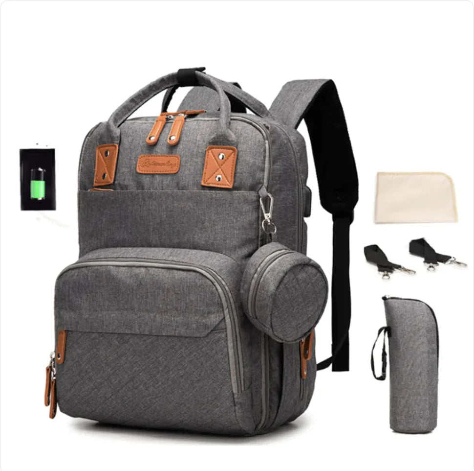 Versatile Max-Capacity Stain-Resistant Mommy Bag