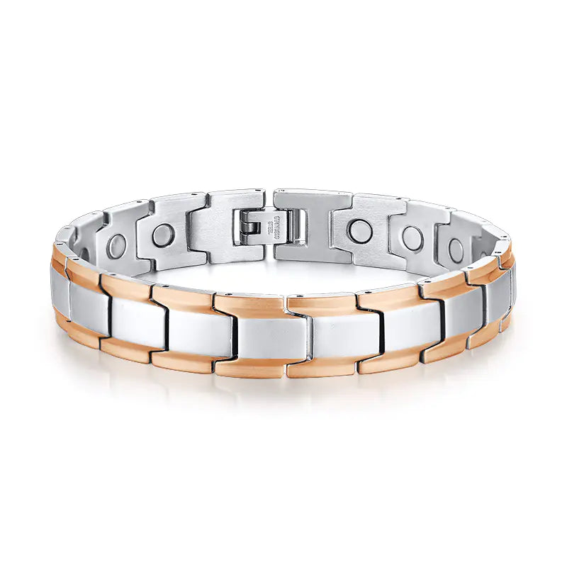 Adjustable Men's Steel Magnetic Bracelet