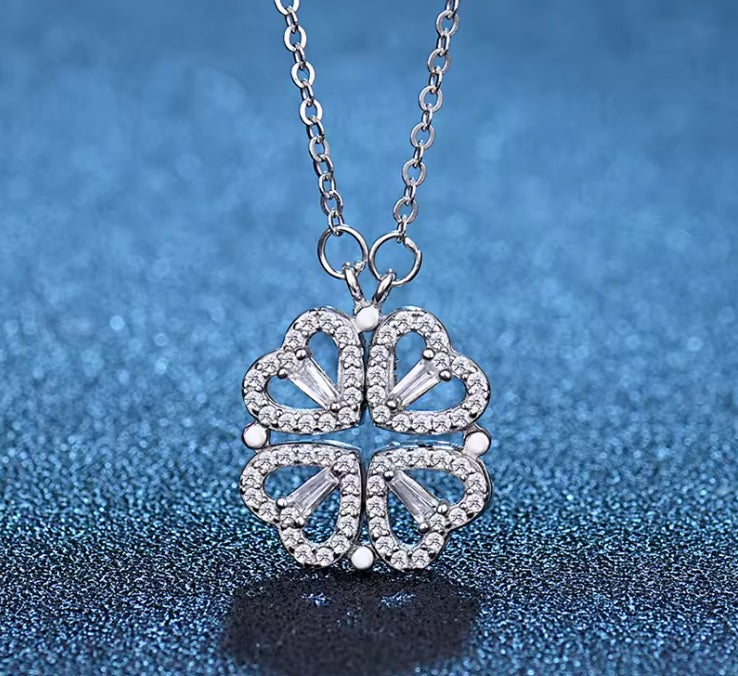 Four-Leaf Clover Double-Wear Necklace