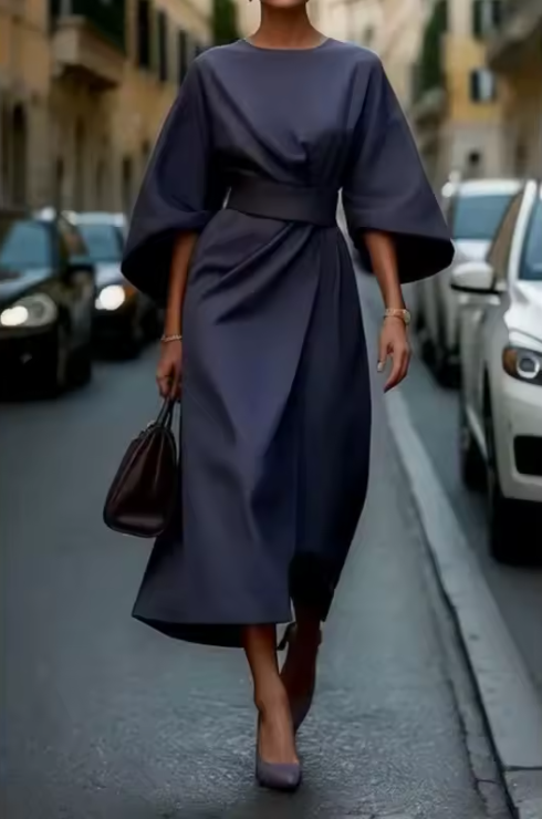 Loose Batwing Sleeve Dress
