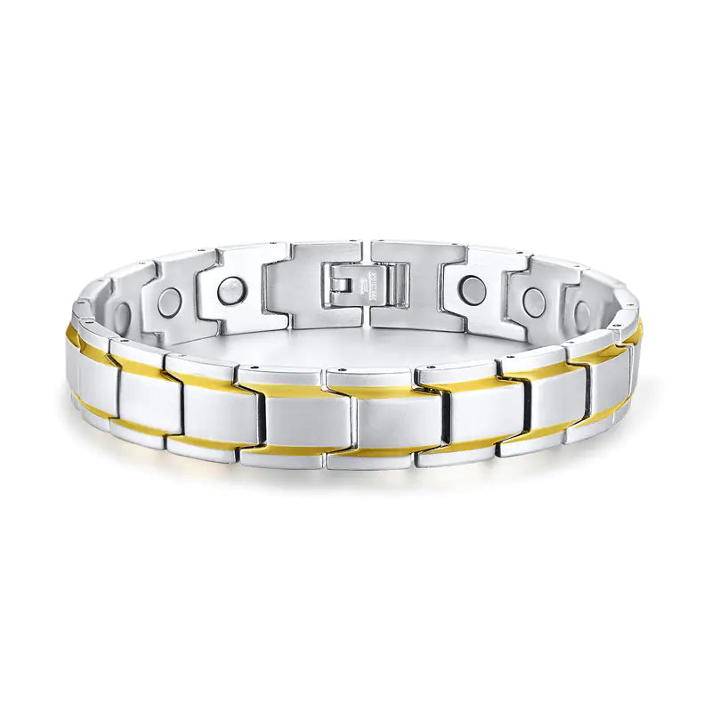 Adjustable Men's Steel Magnetic Bracelet