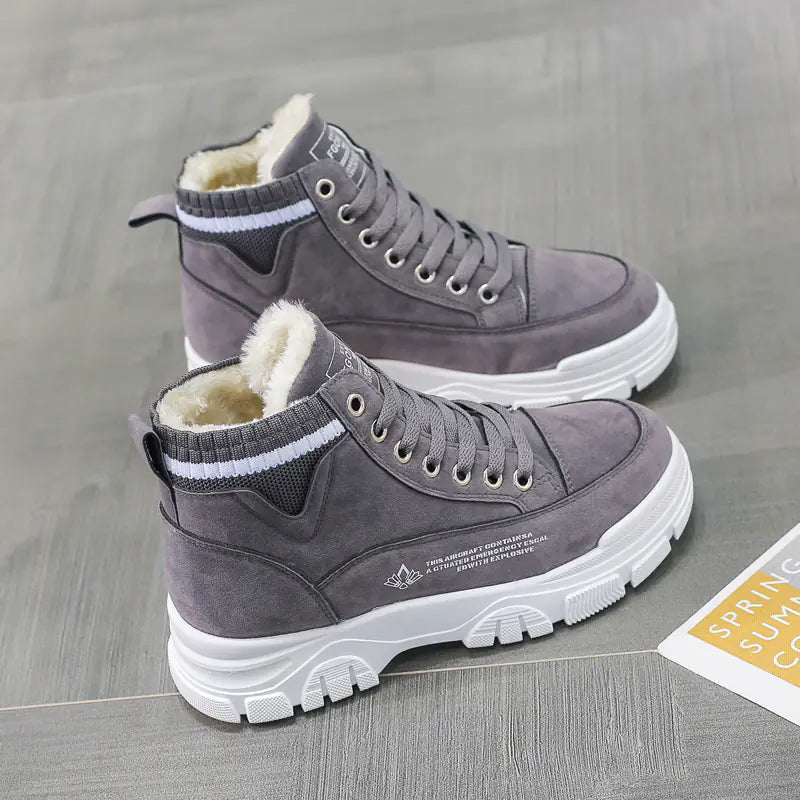 Winter Women's Warm Thick Cotton High-Top Shoes