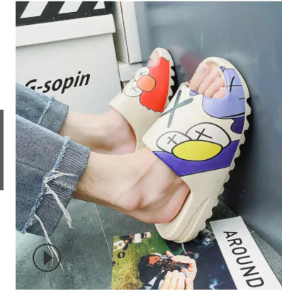 Men's Coconut Slides - Trendy Summer Beach Footwear
