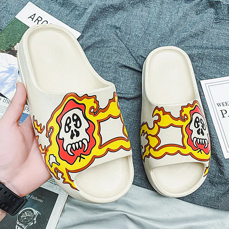 Men's Coconut Slides - Trendy Summer Beach Footwear