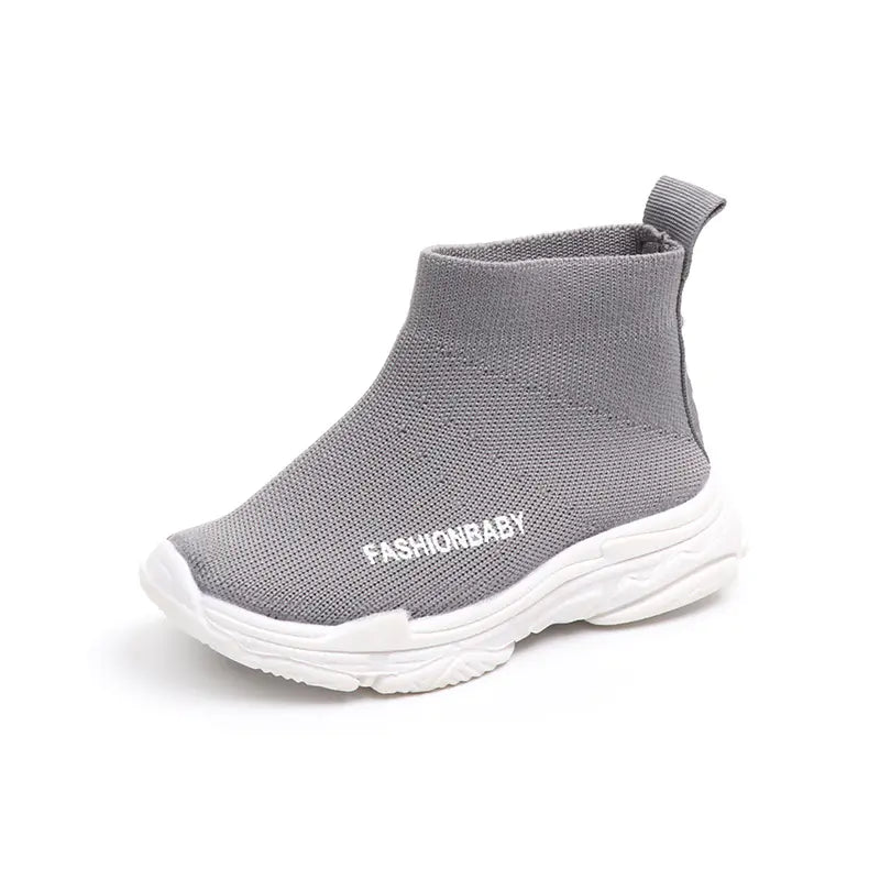 Korean Colorful Kids' Flexi-Sock Sneakers