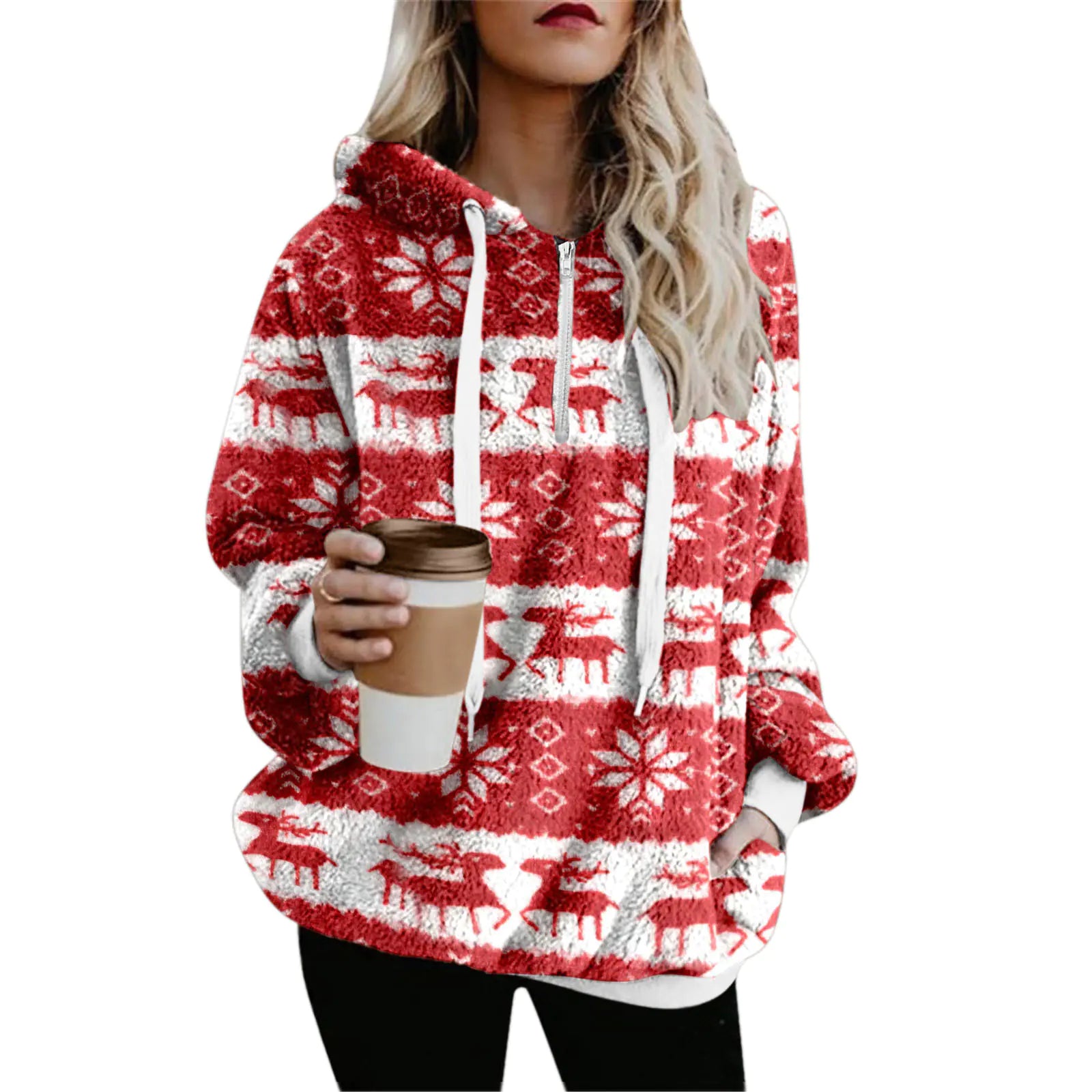 Christmas Printed Warm Sweater for Women