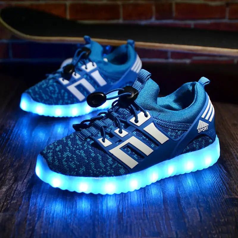 Kids' GlowStride USB Rechargeable Sneakers