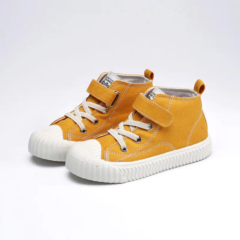 Kids' Trendy High-Top Canvas Sneakers