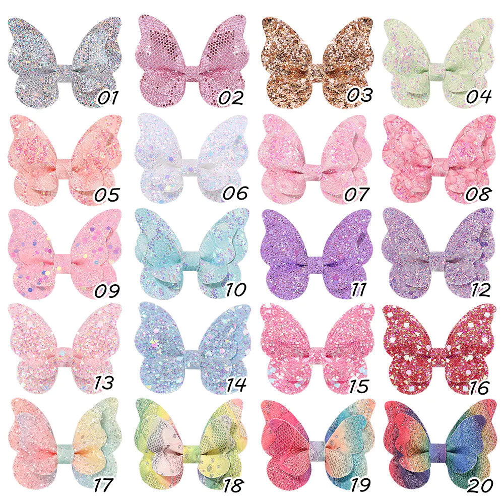New Gradient Bow Hair Clips for Kids (Baby Hair Accessories)
