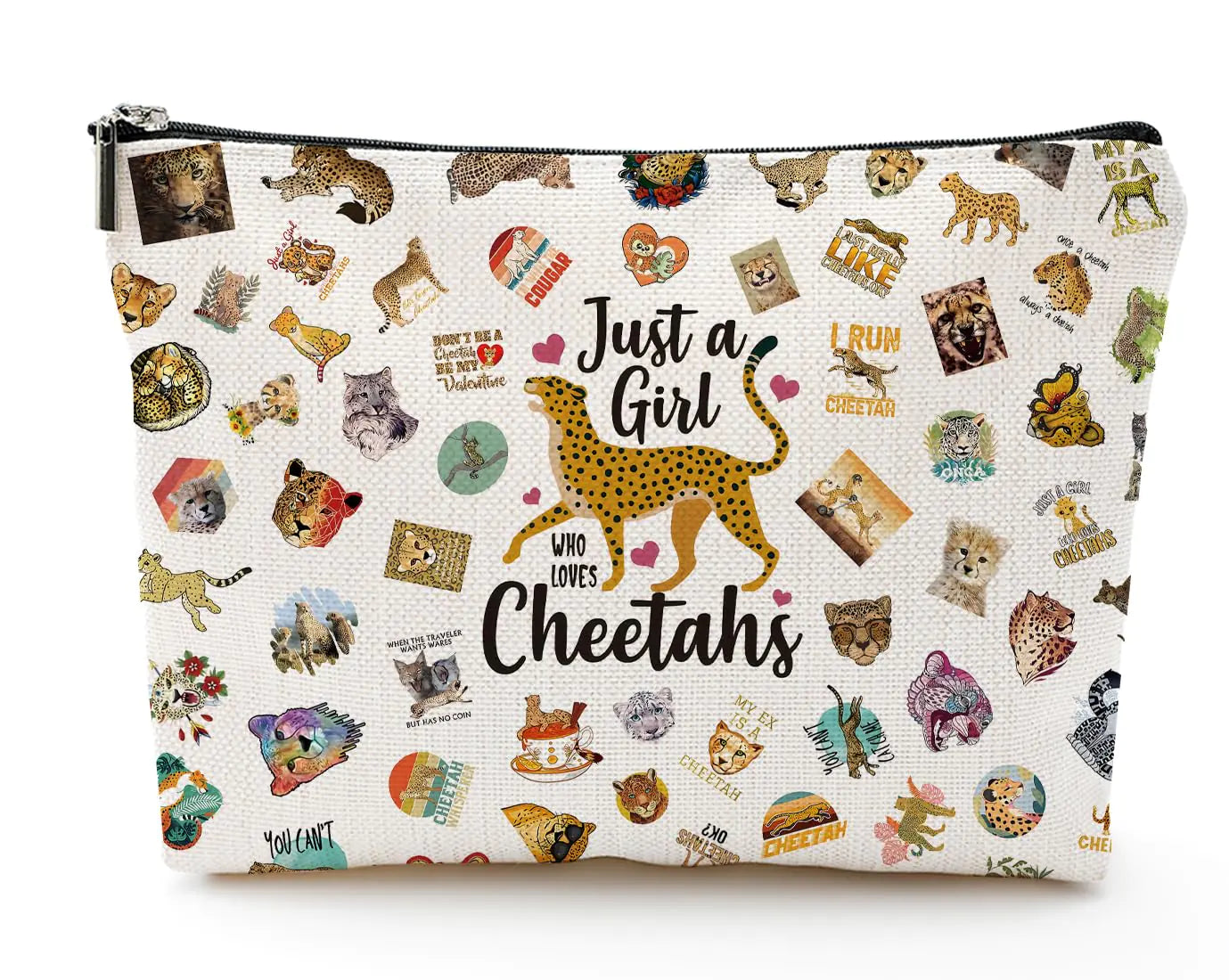 Cheetah Print Cosmetic Travel Pouch