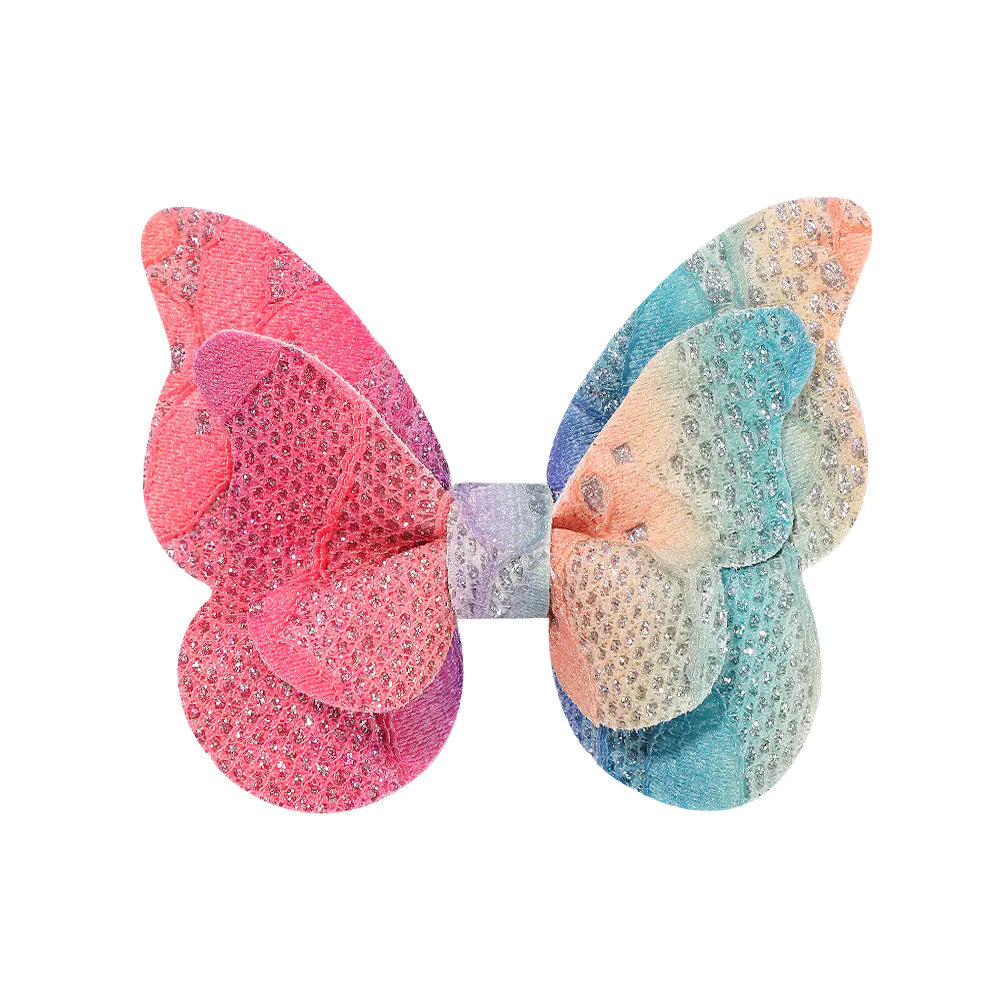 New Gradient Bow Hair Clips for Kids (Baby Hair Accessories)
