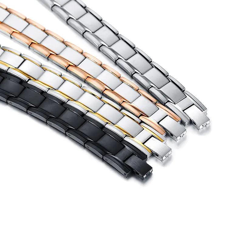 Adjustable Men's Steel Magnetic Bracelet