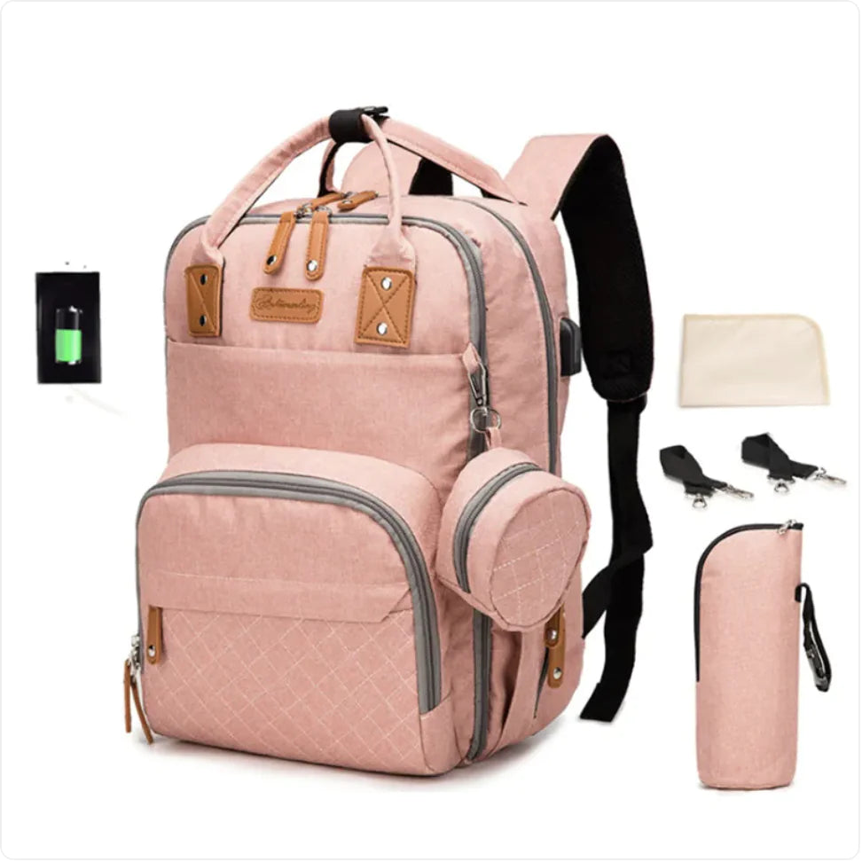Versatile Max-Capacity Stain-Resistant Mommy Bag