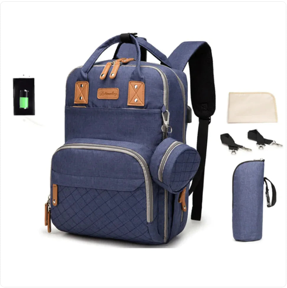 Versatile Max-Capacity Stain-Resistant Mommy Bag