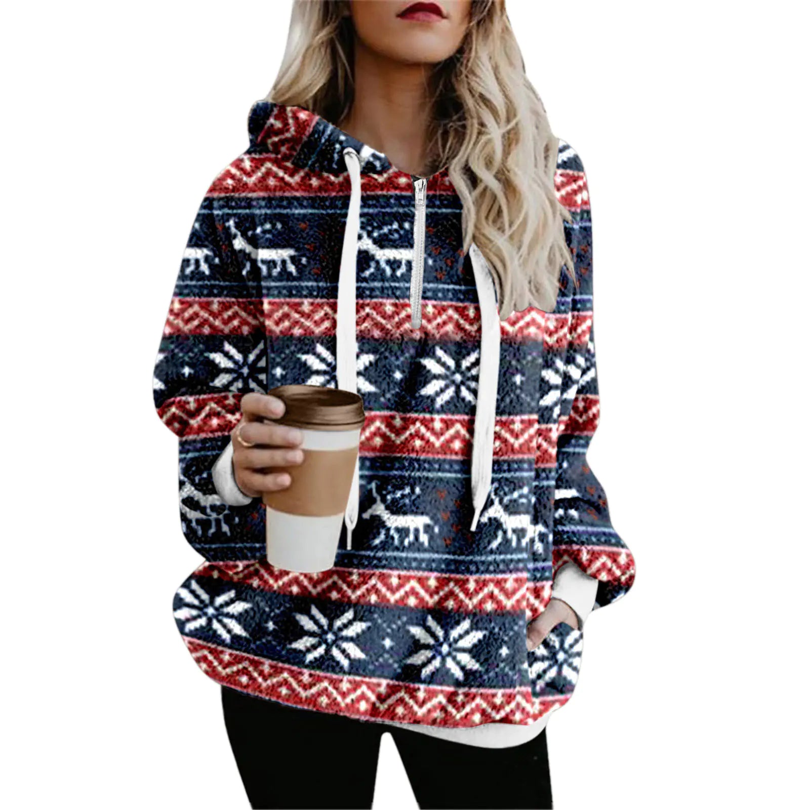 Christmas Printed Warm Sweater for Women